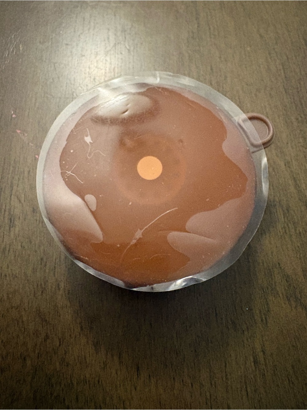PopSocket Brown PopGrip with Orange Accent